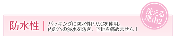 �h�����b�o�b�L���O�ɖh����P.V.C���g�p�B�����ւ̐Z����h�����n��ɂ߂܂���I