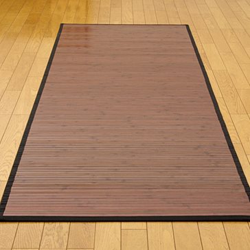 糸なしタイプ竹の廊下敷『ユニバース』 ダークブラウン 80×240cm
