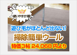 遊び毛がほとんど出ないウール