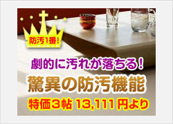 驚異の防汚カーペット
