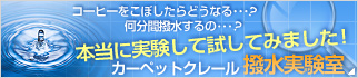 本当に実験して試してみました！カーペットクレール撥水実験室