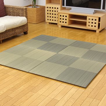 純国産ユニット畳『シンプルノア』 ブルー（4枚） 82cm×82cm×1.7cm