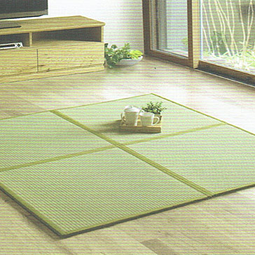 糸引織　フロア畳　ベーシック ナチュラル 82cm×82cm×1.5cm