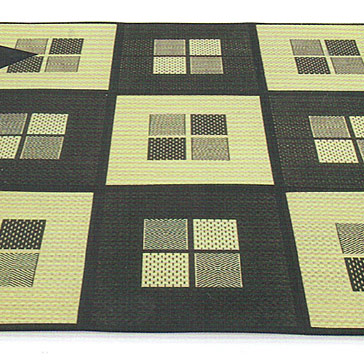 紋織　DX祇園（漂白入） ブラック 200cm×200cm