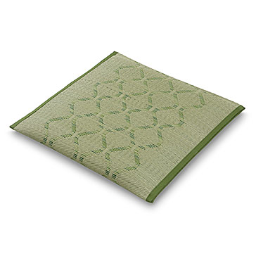 紋織　ジグザグ グリーン 55cm×55cm