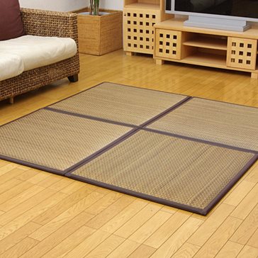 ユニット畳『タイド』 ブラウン（4枚） 82cm×82cm×2.3cm