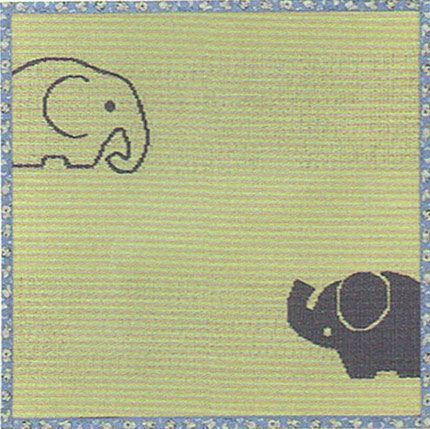 紋織　フロア畳　ぞうさん 82cm×82cm×1.5cmイメージ1